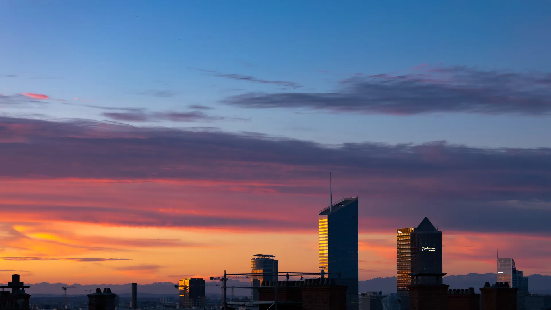 Vue de Lyon Part-Dieu depuis la Croix-Rousse